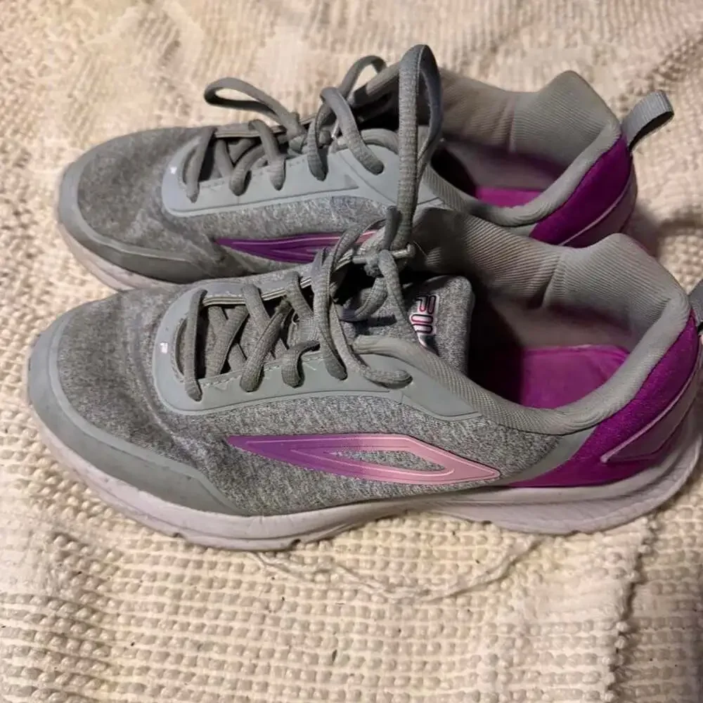 Fila Athletic Sneakers Gray and Purple Size 8.5